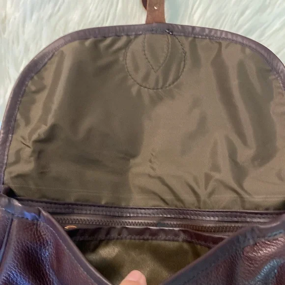 Over Under Shoulder Bag handcrafted in USA 100% Leather Bag - Picture 4 of 16